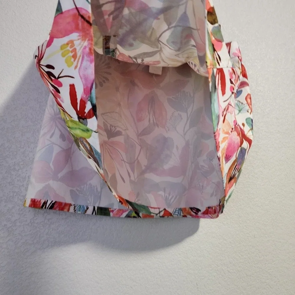RIP SKIRT Floral Wrap Skort Golfcore Resort Summer‎ Size L